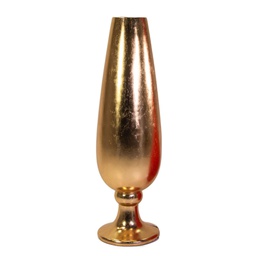 [V6368440000] Portavaso resina oro lucido cm ø36h130