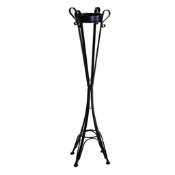 [V6416170000] Posacenere a stelo metallo nero cm 34x34h116 da esterno