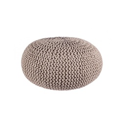 [B0720183] Pouf intrecciato tortora bizzotto cm 80