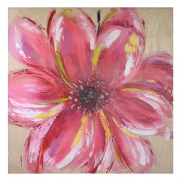 [V9182620000] Quadro fiore rosa wd-0127a cm100x100