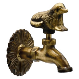 [DFL6042216] Rubinetto Ornamentale 'Cane' 1/2' Con Maniglia