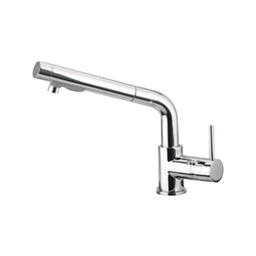 [EFFEZ84107] Rubinetto miscelatore paini monoforo cromato per lavello doccia estraibile EFFEZ
