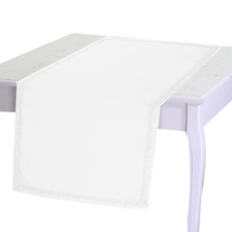 [V7909960000] Runner amelie bianco cm50x150