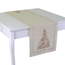 [V6328420000] Runner tessuto stile 11 beige cm40x140
