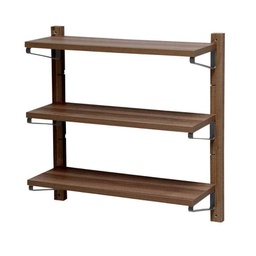 [GIC789618] Scaffale a parete in legno 3 ripiani regolabili 60x17xh.60 cm