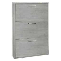 [DFL7950094] Scarpiera 3 Ribalte Singole Linea 'Megara' Cm. 15 X 65 X H.100 - Cemento