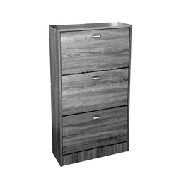 [GIC737961] Scarpiera moderna grigia 3 ribalte slim cm 63 x 24 x 115 h