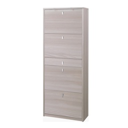 [ASK569OLOLK] Scarpiera quattro ante un cassetto Olmo Chiaro 63x29x h164 cm