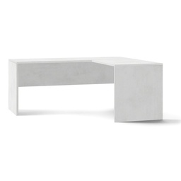[ODB6301OSDK] Scrivania angolo a destra moderna Bianco Ossido 180x169x h76 cm