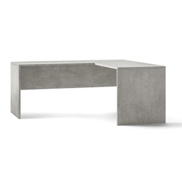 [ADB6301CEDK] Scrivania con angolo a destra moderna Beton Cemento 180x169x h76 cm