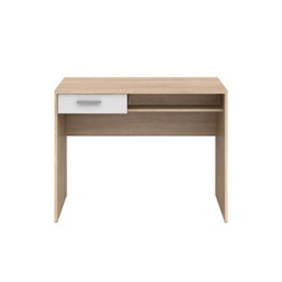 [EFFEZ95551] Scrivania con cassetto Nepo rovere bianco 100 cm. EFFEZ
