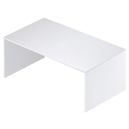 [O729BFBFK] Scrivania grande in legno Bianco Cenere 150x73x h73 cm