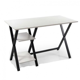 [GIC765056] Scrivania industrial metallo bianca ufficio cameretta cm 120 x 60