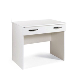 [A10581] Scrivania per camera Bianco in legno nobilitato 1 cassetto cm 90x56xH.75 (CLAUDIA)