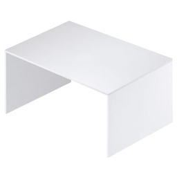 [O728BFBFK] Scrivania piccola in legno Bianco Cenere 120x73x h73 cm