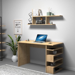 [EFFEZ94772] Scrivania rovere Mikro 120x56x74H cm. con mensola EFFEZ