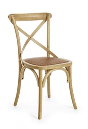 [B0743654] Sedia Cross Marrone Naturale