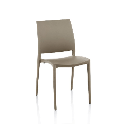 [FZ98167] Sedia Curtis polipropilene tortora design ergonomico