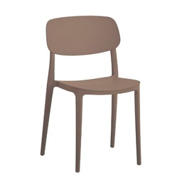 [FZ99848] Sedia Larissa in polipropilene colore tortora  78.5x40x45 cm