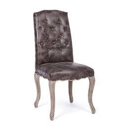 [B0743672] Sedia classica legno tessuto Diva cm 51 x 53 x 99