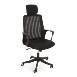 [B0710637] Sedia da ufficio con braccioli Laurent nero
