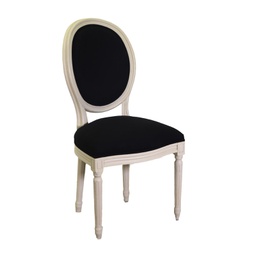 [V9204650000] Sedia tessuto nero tondo as-1530 cm50x40h98