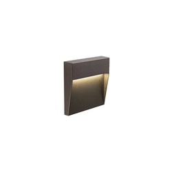 [SOV98154/27] Segnapasso 3W Led 3000K linea geo square caffe'