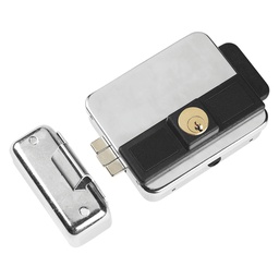 [DFL3022402] Serratura Elettrica Da Applicare Per Cancelli 'Mul E 50 &gt; 70 Cilindro Fisso - Zincata