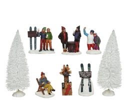 [19625801] Set otto pezzi holiday adventure decoro villaggio