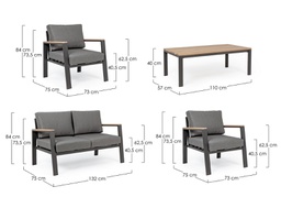 [B0663201] Set salotto giardino Belmar naturale-antracite