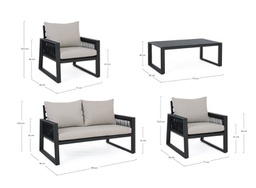 [B0662596] Set salotto giardino Captiva antracite