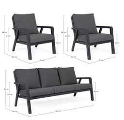 [B0663162] Set salotto giardino Truman antracite