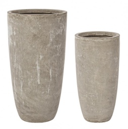 [B0790565] Set2 Vaso Cement To Alto Sabbia  