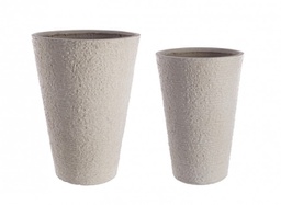 [B0790550] Set2 Vaso Roccia To Alto Sabbia  