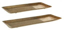 [B0184174] Set2 Vassoio Decorativo Hammel Rett Oro