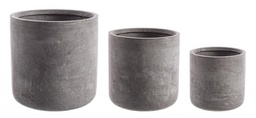 [B0790559] Set3 P.Vaso Cement Cil Grigio