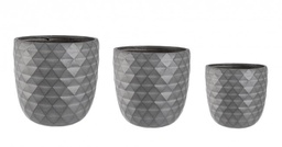 [B0790639] Set3 P.Vaso Pyramid Bomb Antracite