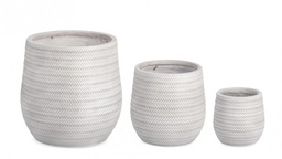 [B0790666] Set3 P.Vaso Tressage Bomb Bianco