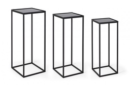 [B0740382] Set3 Tavolino Nucleos Qu Nero  