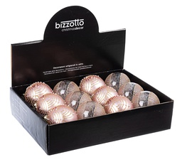 [20100593] Sfera Vetro Sofia D80mm fantasie assortiti ortite. Il prezzo indica l' acquisto di un solo pezzo