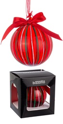 [20100526] Sfera Vetro Stripe Rosso Colori C - Box D80mm