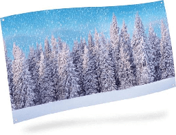 [2006307] Sfondo Poster Foresta Innevata 150 X 75 Cm
