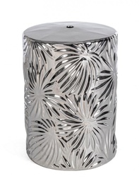 [B0740039] Sgabello Sfinge Leaf Argento  Cod.0740039