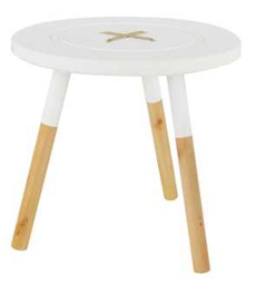 [V9181810000] Sgabello bianco bottone kb-7609a