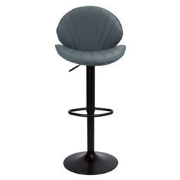 [FZ100380] Sgabello regolabile Tunn grigio con piede nero  52x56x90 cm