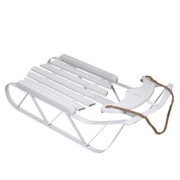 [V60495600BI] Slitta metallo bianco cm78x33h27