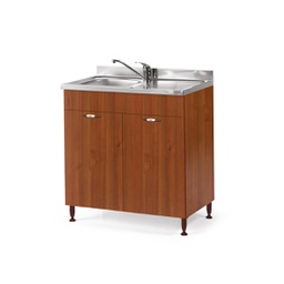 [A10463] Sottolavello per cucina noce antico 2 ante Cm 80x50xH 85