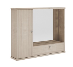 [055039] Specchiera bagno mobile arredo moderno 1 anta con ribalta olmo h.61x73x14 Iperbriko