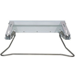 [DFLEX-152-C1091] Staffe mobili a gas bianco con supporti cromo