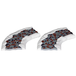 [20038606] Strada in pietra curve 2pz Lemax